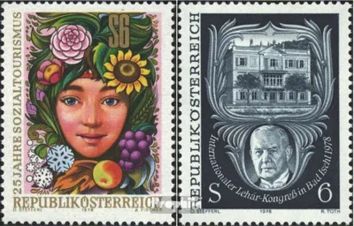 Produktbild von Briefmarken Österreich 1978 Mi 1577,1578 (kompl.Ausg.) gestempelt Sondermarken