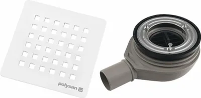 Obrázek produktu pro Sifon do sprchové vaničky FLEXIA, Ø 90 mm, DN40, bílý