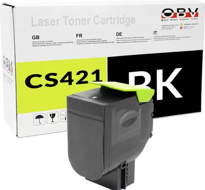 Produktbild von Toner kompatibel Lexmark CS421 CS521 CS622 CX421 CX522 CX622 CX625 ersetzt 78C20K0 Schwarz