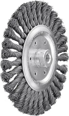 Zdjęcie produktu dla Szczotka okrągła Lessmann drut stalowy 0,50 mm, szczotka-⌀xdrill-⌀ / gwint: 178XM14 mm