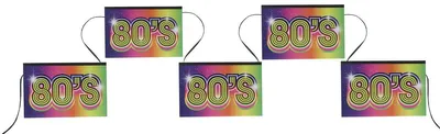 Produktbild von Wimpelkette 80's 80er Jahre