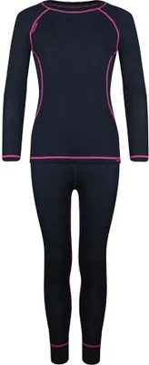 Produktbild von Trollkids Merino Funktionsunterwäsche-set Schwarz 140 cm Jungen,Mädchen Schwarz 140 cm