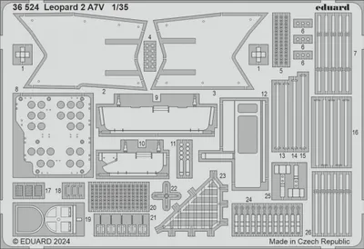 Produktbild von Eduard Accessories 36524 - 1:35 Leopard 2 A7V TAMIYA - Neu
