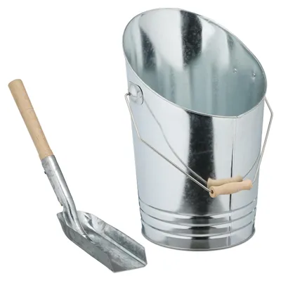 Image de Solidchoice - Seau à granulés avec pelle, capacité de 10 litres, pour accessoires de poêle