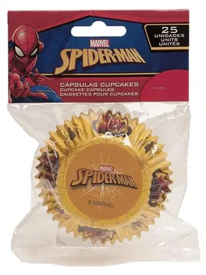 Produktbild von Muffinförmchen Spiderman 25 Förmchen