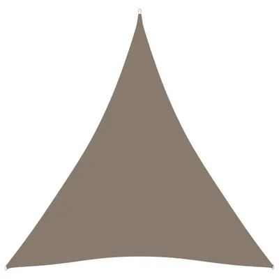 Zdjęcie produktu dla The Living Store Markiza Tkanina Oxford Trójkątna 4,5x4,5x4,5 m Taupe