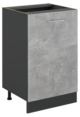 Obrázok produktu pre Kuchynská spodná skrinka Vicco R-Line betón/antracitová 50 cm bez pracovnej dosky, Model 70195