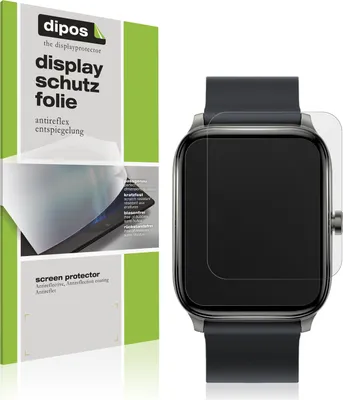 Produktbild von 1x Schutzfolie für Haylou GST Smartwatch matt Displayschutzfolie Folie Display Schutz dipos