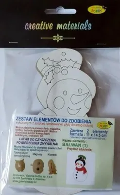Image de Kit de décoration pour cadre photo Nałwan, dimensions 11x14,5 cm - Galeria Hobby
