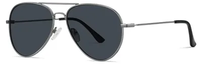 Produktbild von Techsuit - Sonnenbrille 3025 Uni-Sonnenbrille mit UV-Schutz und Metallrahmen - metallisch schwarz-grau