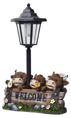 Produktbild von Moaobooh Solar Tier Gartenfiguren mit Solar Lantern, Solarlampe Gartenstatuen Gartendeko, Garten Balkon Deko, Hof, Rasen (G)