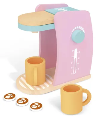 Produktbild von Bayagu Holz-Kaffeemaschine für Kinder Spielzeug-Kaffeemaschine 3 Kapseln