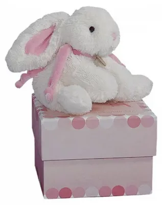 Immagine prodotto di Doudou et Compagnie PELUCHE CONIGLIO CARAMELLA ROSA 20 CM
