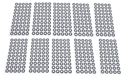 3D-Scanmarkierungen, 500 Stück, reflektierend, selbstklebend, 6 mm/10 mm