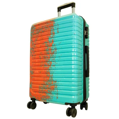 Produktbild von Polycarbonat Mittelgroßer Reisekoffer Sierra 66 cm Hartschale Trolley Größe M türkis-orange