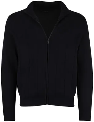 Produktbild von Bugatti Strickjacke gestreift dunkelblau
