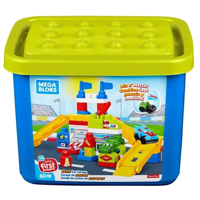Produktbild von Mega Bloks Rennauto-Werkstatt (60 Teile)