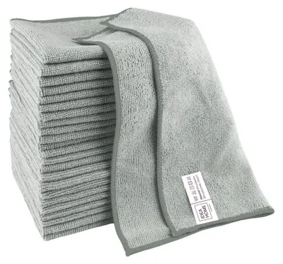 Zdjęcie produktu dla Ściereczki Z Mikrofibry Ih 30X30Cm 24Szt Szara