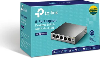 Produktbild von Unmanaged Gigabit Ethernet (10/100/1000) Power over Ethernet (PoE) Schwarz