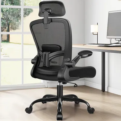 Zdjęcie produktu dla Ergonomiczne krzesło biurowe - krzesło do pracy - krzesło gamingowe - krzesło obrotowe - krzesło z regulowanym podparciem lędźwiowym