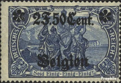 Produktbild von Briefmarken Dt. Landespost in Belgien 1916 Mi 24II A mit Falz Germania