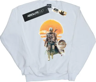 Produktbild von Star Wars - "The Mandalorian" Sweatshirt für Herren BI46480 (XXL) (Weiß)