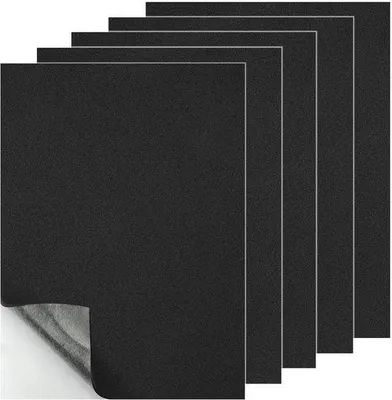 Produktbild von Famanu Selbstklebende Schaumstoffpaneele Set von 5 – 300 x 200 x 3 mm – Schwarz
