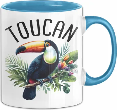 Produktbild von Tukan Regenwald Exotischer Vogel Tasse Geschenk Toucan (Blau)