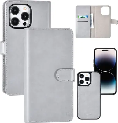 Produktbild von UNIQ Accessory iPhone 14 Pro Max Book type case - Card holder - Grey
