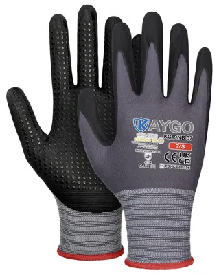 Produktbild von KAYGO Arbeitshandschuhe mit Grip Noppen für Anti-Rutsch Griff, KG19NB