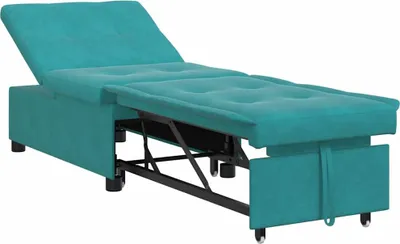 Produktbild von vidaXL Schlafsofa Türkis 194 x 67 x 82 cm Samt