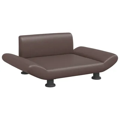 Produktbild von vidaXL Hundebett Braun 70x45x28 cm Kunstleder