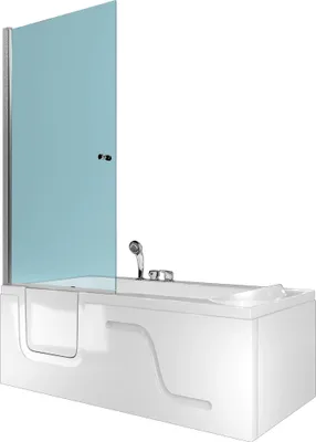 Produktbild von Seniorendusche und Sitzwanne Kombination Wanne mit Tür S17D-EH-R-EC 75x150x210cm