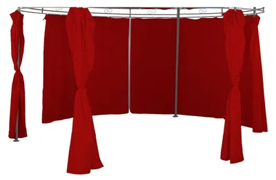 Produktbild von 6er-Set Seitenteile für Pavillon Ø 3,5m rund Farbe wählbar Polyester