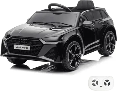 Produktbild von Kinder Elektro Auto - Audi RS6 - 12V Akku - 1 bis 5 Jahre - mit Fernbedienung - Schwarz