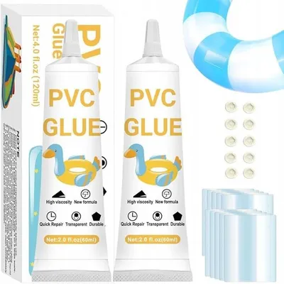 Zdjęcie produktu dla Zestaw Naprawczy PVC do Basenu Pontonu 2 Łatki Klej 120 ml