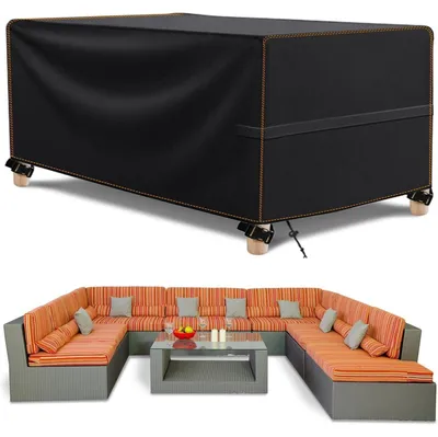 Productafbeelding van Beschermhoes voor tuinmeubels, waterdicht, winterbestendig, 420D, 300 x 250 x 100 cm