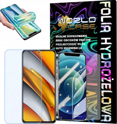 Zdjęcie produktu dla Folia Hydrożelowa Ochronna Do Poco F3 Na Ekran Mocna Wytrzymała