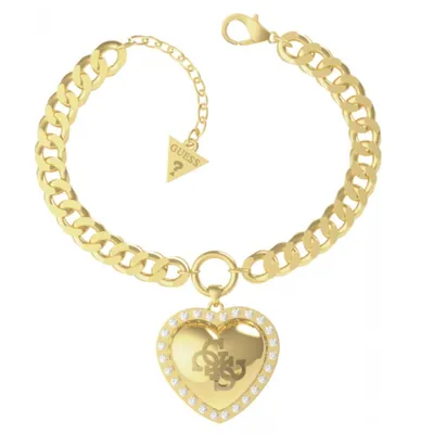Obrázok produktu pre GUESS 25MM HEART CRYSTAL FRAME YG, gelb(gold), Gr. N