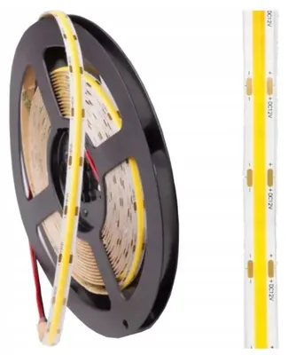 Productafbeelding van LED neonstrip, COB, 5 meter, koude witte kleur, 9W per meter, 480 LED's per meter, 45W, 4950 lumen, IP44, neonstijl