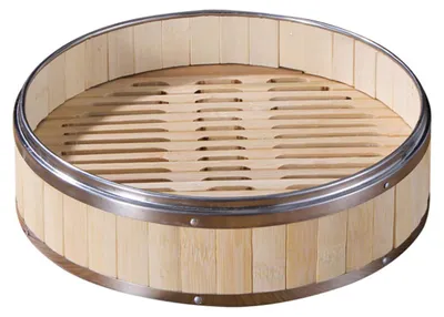 Produktbild von Mini-Dampfgarer aus Bambus (Vollrost), Bambus-Dessert-Dampfgarer aus Bambus, Bambus-Dampfgarer aus Edelstahl, kleiner Bambus-Dampfgarer für den Haushalt, Bambus-Dampfgarer für den gewerblichen Gebrauch