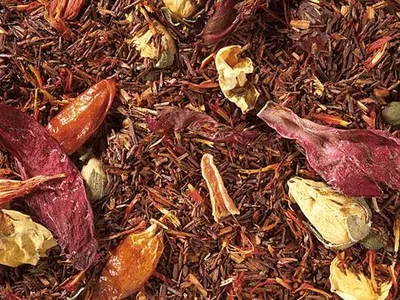 Produktbild von 1 kg Rotbuschteemischung Feurige Schote Chili-Kirsch-Note aromatisiert