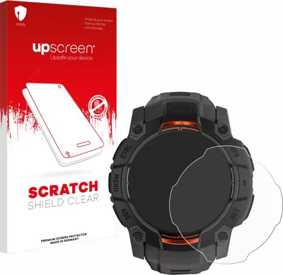 Produktbild von upscreen Schutzfolie für Garmin Instinct 3 Solar (45 mm) Displayschutz Displayschutzfolie Folie Klar Transparent