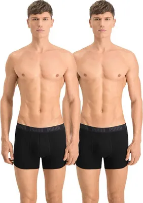 Produktbild von Puma Basic Herren Boxershorts schwarz XL - 2er Pack bequeme Baumwolle