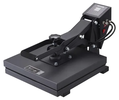 Immagine prodotto di Pressa termica VEVOR, pressa termica per magliette da 15 x 15 pollici, riscaldamento rapido, alta pressione per stampanti digitali a sublimazione di qualità industriale per vinile a trasferimento termico, 15" x 15", nero