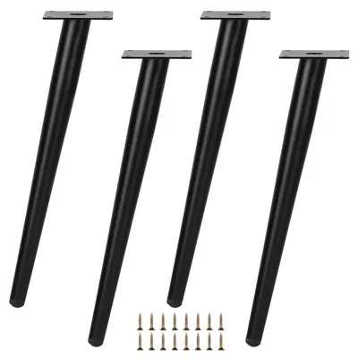 Produktbild von 4 schräge Möbelbeine, konische Metallfüße, verstellbare Höhe für Möbel