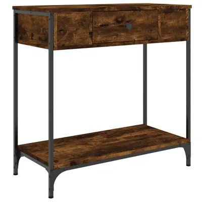 Zdjęcie produktu dla vidaXL Stolik konsola dąb wędzony 75x34,5x75 cm materiał drewnopochodny