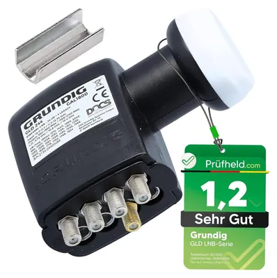 Produktbild von GSS Grundig Unicable LNB 24+4, für 24 Teilnehmer + 4 Legacy, Digital SCR LNC für Satellitenschüssel, Einkabellösung Einkabelsystem, HD 4K, Sat Receiver TV Fernseher