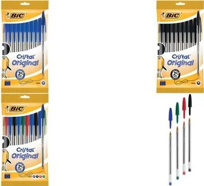 Produktbild von BIC 830864, Stick-Kugelschreiber, Schwarz, 10 Stück(e), Medium
