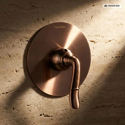 Produktbild von PaulGurkes Unterputz Einhandmischer Armatur Nostalgie Rote Bronze Kupfer Mischbatterie